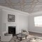 Ekena Millwork 83W x 83H x 38T Large Anderson Decorative Fretwork Wood Ceiling Panels, Hickory CELW83X83X0375ANDHI - alternate 1